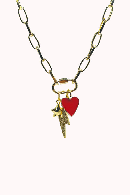 Thunder heart necklace